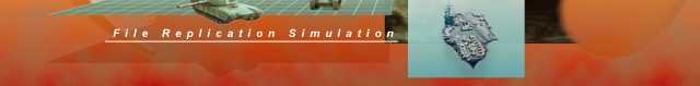A large-scale, heterogenous, distributed simulation of file replication, for investigating the effects of system attributes on service quality.  A sample application of hybrid simulation.
